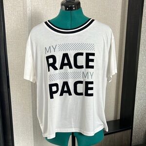 Orangetheory multicolored crew neck t-shirt with relaxed fit